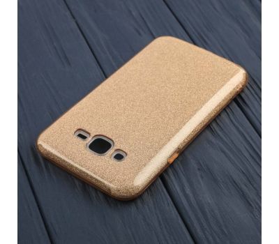 Чохол для Samsung Galaxy J7 (J700) Shining Glitter з блискітками золотистий 113940