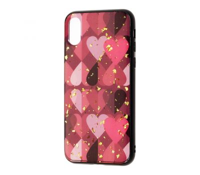 Чохол для iPhone X / Xs Leo Confetti "червоне серце"