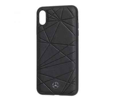 Чохол для iPhone X/Xs Mercedes Leather чорний