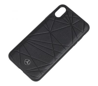 Чохол для iPhone X/Xs Mercedes Leather чорний 1132177