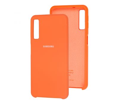 Чохол для Samsung Galaxy A7 2018 (A750) Silky Soft Touch помаранчевий