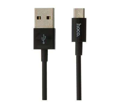 Кабель USB Hoco X23 Skilled microUSB 1m черный