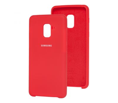 Чохол для Samsung Galaxy A8+ 2018 (A730) Silky Soft Touch червоний