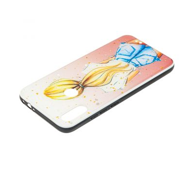 Чохол для Xiaomi Redmi Note 7 / 7 Pro Glass блискітки "дівчина в шортах" 1144111