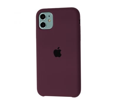 Чохол Silicone для iPhone 11 case maroon 1154553