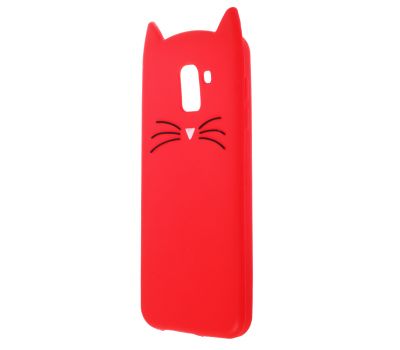 3D чохол для Samsung Galaxy J6 2018 (J600) кіт червоний
