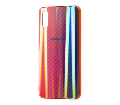 Чохол для Samsung Galaxy A50/A50s/A30s Carbon Gradient Hologram червоний