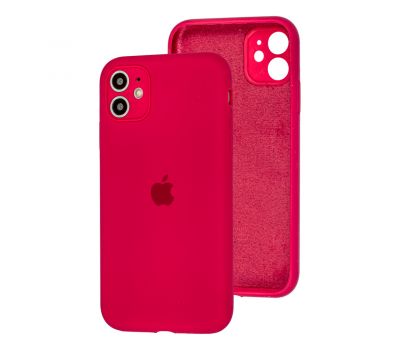 Чохол для iPhone 11 Pro Max Silicone Slim Full camera rose red 1160238