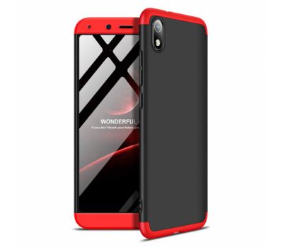 Чохол GKK LikGus для Xiaomi Redmi 7A 360 чорно-червоний