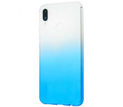 Чохол для Huawei P Smart Plus Gradient Design біло-блакитний