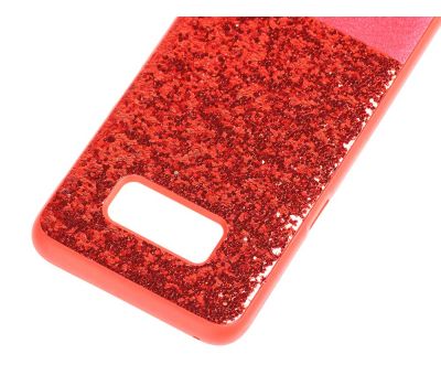 Чохол для Samsung Galaxy S8 (G950) Leather + Shining червоний 1179933
