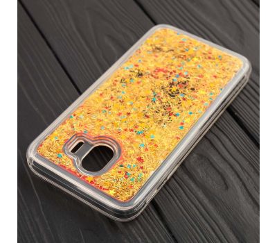 Чохол для Samsung Galaxy J4 2018 (J400) Pepper блискітки вода золотистий "берег" 118497
