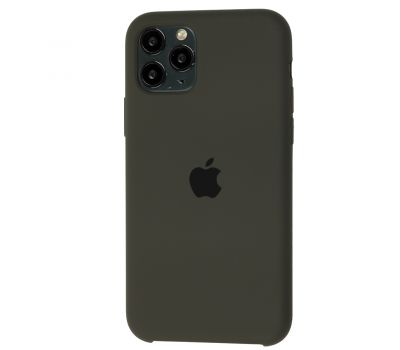 Чохол Silicone для iPhone 11 Pro case темно-оливковий 1181940