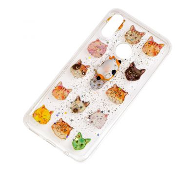 Чохол для Huawei P Smart Plus 3D confetti "котики" 1186965