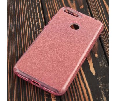 Чохол для Huawei Y6 Prime 2018 Shining Glitter з блискітками рожеві перли 119414