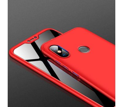 Чохол GKK LikGus для Xiaomi Redmi 6 Pro / Mi A2 Lite 360 ​​червоний 1198972