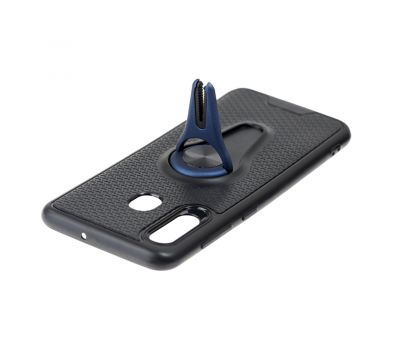 Чохол для Samsung Galaxy A20 / A30 Car mount з магнітом чорно-синій 1199726