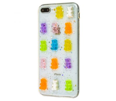 Чохол для iPhone 7 Plus / 8 Plus 3D confetti з ведмедиками