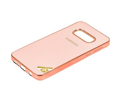 Чохол для Samsung Galaxy S10e (G970) Silicone case (TPU) рожево-золотистий 1202824