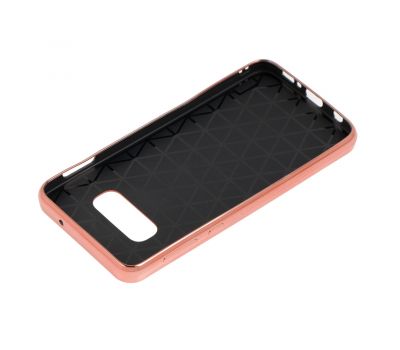 Чохол для Samsung Galaxy S10e (G970) Silicone case (TPU) рожево-золотистий 1202825