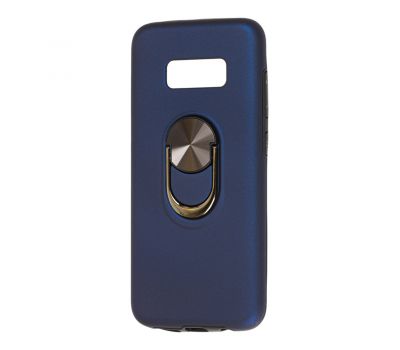 Чохол для Samsung Galaxy S8+ (G955) SoftTouch з кільцем темно-синій