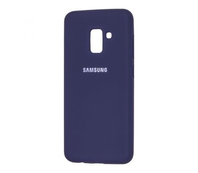 Чохол для Samsung Galaxy A8 2018 (A530) Silicone Full темно-синій