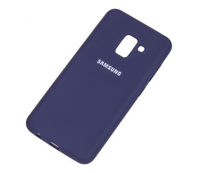 Чохол для Samsung Galaxy A8 2018 (A530) Silicone Full темно-синій 1203656
