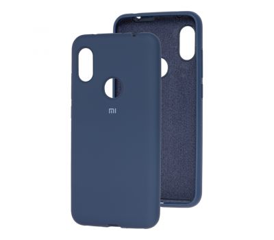 Чохол для Xiaomi Redmi Note 6 Pro Silicone Full темно-синій