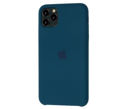 Чохол silicone для iPhone 11 Pro Max case синій космос 1204041