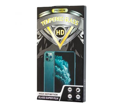 Захисне 5D скло для iPhone X/Xs/11 Pro Premium Full Glue + сітка на динамік чорне 1206320