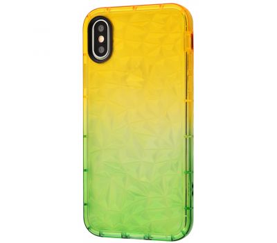 Чохол для iPhone X / Xs Gradient Gelin case жовто-зелений