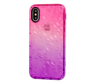 Чохол Gradient Gelin для iPhone X / Xs case рожево-бузковий