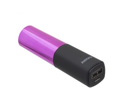 Зовнішній акумулятор Power Bank Remax Lipstick RPL-12 2400mAh purple 1211344
