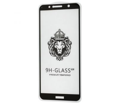 Захисне скло для Huawei Y6 2018 Full Glue Lion чорне