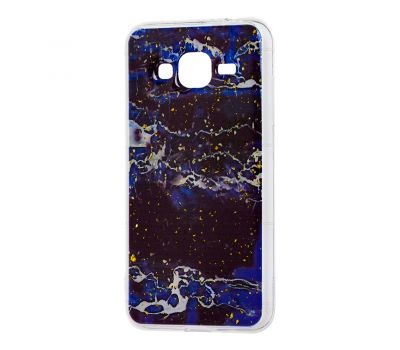 Чохол для Samsung Galaxy J3 2016 (J320) Art confetti "мармур синій"