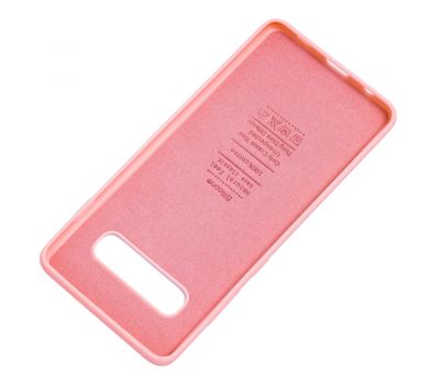 Чохол Samsung Galaxy S10+ (G975) Silicone cover рожевий 1218691