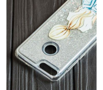 Чохол для Huawei P Smart Блискучі вода срібляста "дівчина" 122752