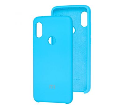 Чохол для Xiaomi Redmi Note 6 Pro Silky Soft Touch "блакитний"