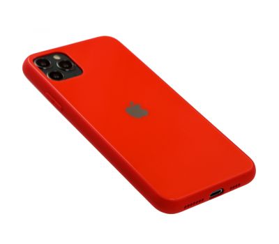 Чохол для iPhone 11 Pro Max New glass червоний 1224279