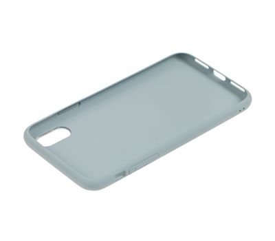 Чохол New glass для iPhone X / Xs синій туман 1224545