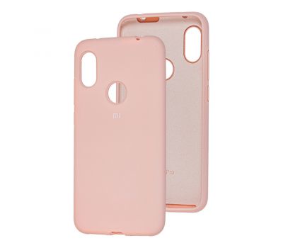 Чохол для Xiaomi Redmi Note 6 Pro Silicone Full блідо-рожевий