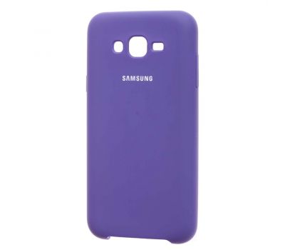 Чохол для Samsung Galaxy J7 (J700) Silky Soft Touch бузковий 123792