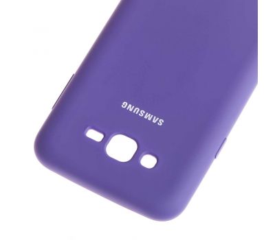 Чохол для Samsung Galaxy J7 (J700) Silky Soft Touch бузковий 123793