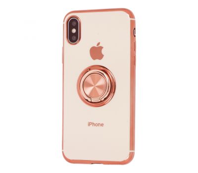 Чохол для iPhone X / Xs SoftRing рожевий пісок