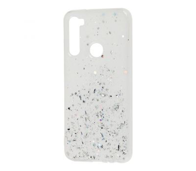 Чохол для Xiaomi  Redmi Note 8T Confetti Metal Dust білий