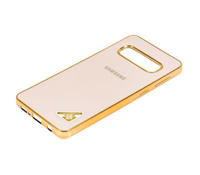 Чохол для Samsung Galaxy S10 (G973) Silicone case (TPU) золотистий 1248659