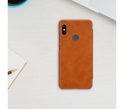 Чохол Nillkin Qin для Xiaomi Redmi Note 5 / Note 5 Pro з вікном коричневий 1248331