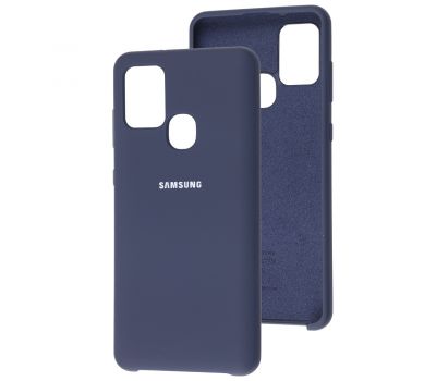Чохол Samsung Galaxy A21s (A217) Silky Soft Touch темно-синій