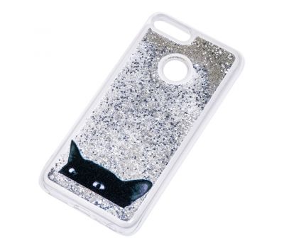 Чохол для Huawei P Smart Блиск вода сріблястий "чорний кіт" 1254180