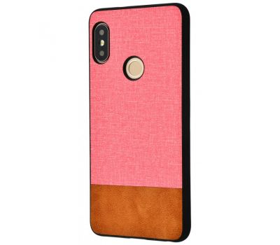 Чохол для Xiaomi Redmi Note 5 / Note 5 Pro Hard Textile рожево-коричневий